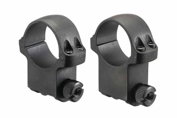 Ruger M77 2-Piece Steel Scope Rings 5B/6B 1" High  - Matte Blued