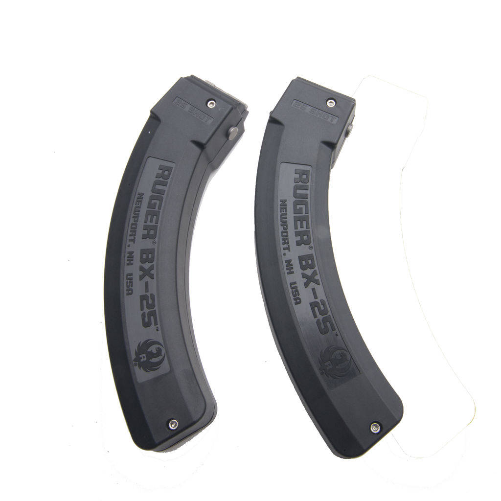 Ruger BX-25 Rifle Magazine Value pack for 10/22 Black .22LR 25/rd 2/ct