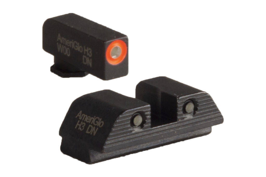 Ameriglo Trooper Tritium Sight Set Green with Orange Front Green with Black Rear for Glock Gen 5