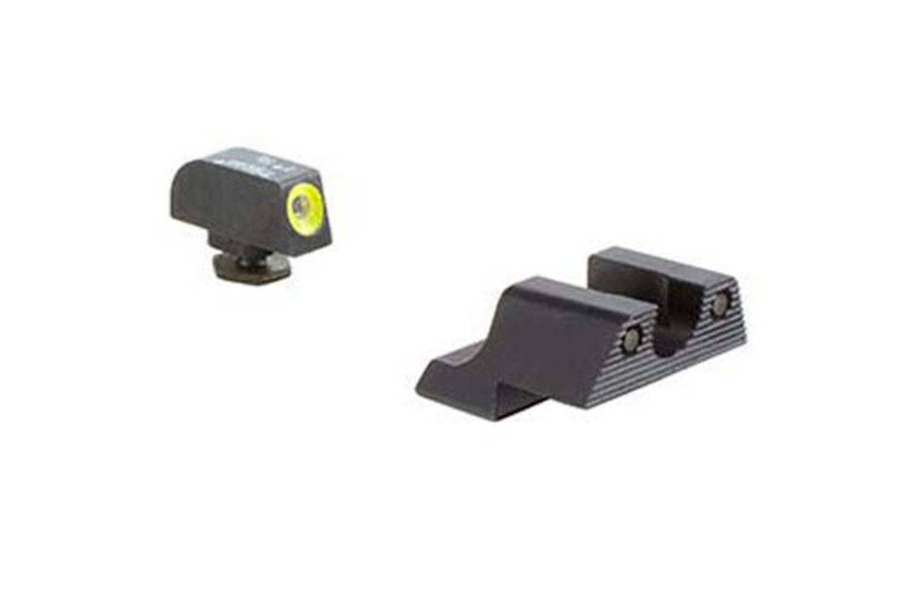 Trijicon HD Night Sight Set - Yellow Front Outline for Glock Pistols 42 & 43