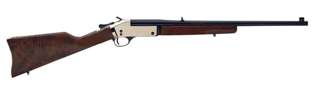 Henry Brass Single Shot 357 Mag/38 Special Rifle 1rd Magazine 22" Barrel Walnut