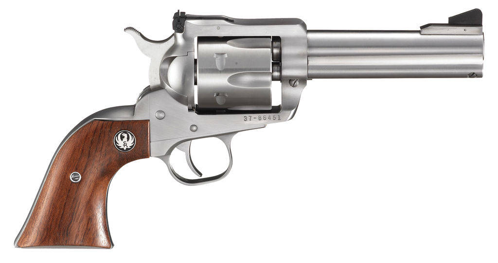 Ruger New Model Blackhawk Stainless SA Handgun .357 Mag 6rd Capacity 4.62" Satin Stainless
