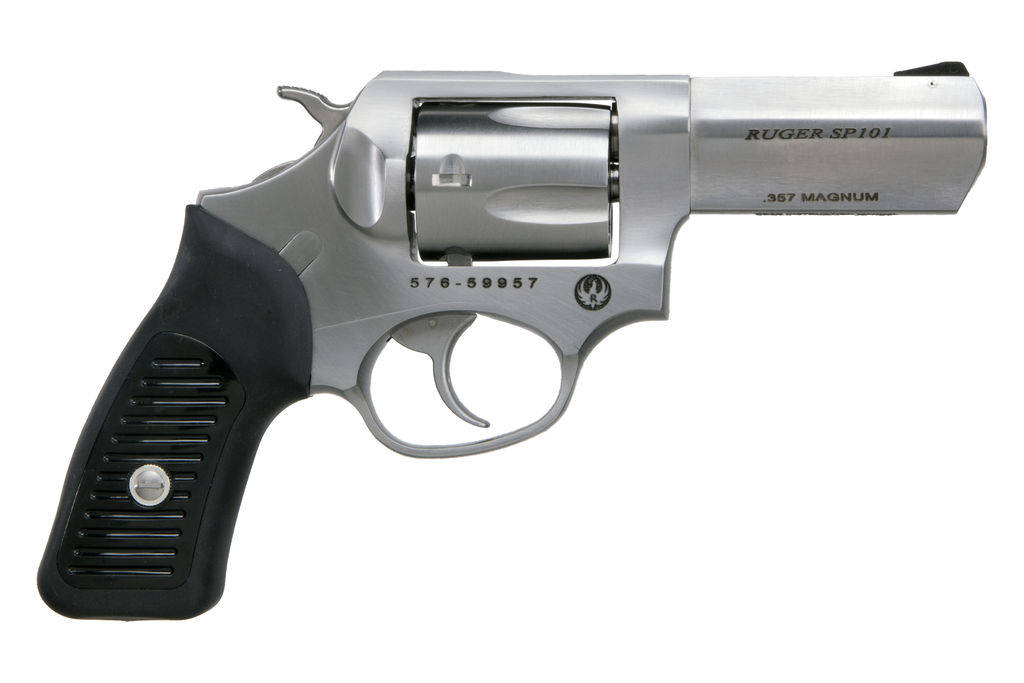 SP101 357 MAG DA REVOLVER 3" BBL Satin STS W/HAMMER