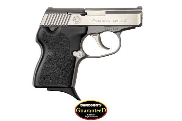 NAA Guardian Handgun .380 ACP 6rd Magazine 2.5" Barrel Silver with Black Grips