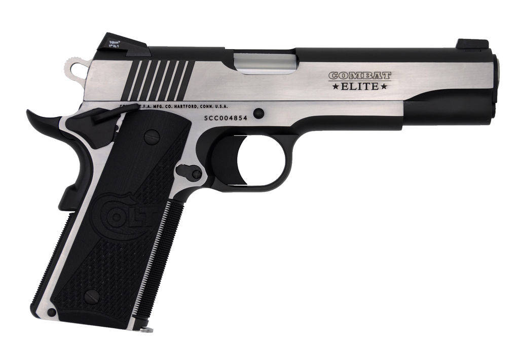 Colt Combat Elite Government Handgun .45 Auto 8rd Magazine 5" Barrel Two-Tone Finish