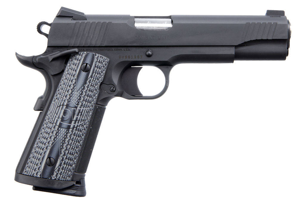 Colt CCU Government Handgun .45 ACP 8rd Magazine 5" Barrel Matte Black DLC Finish