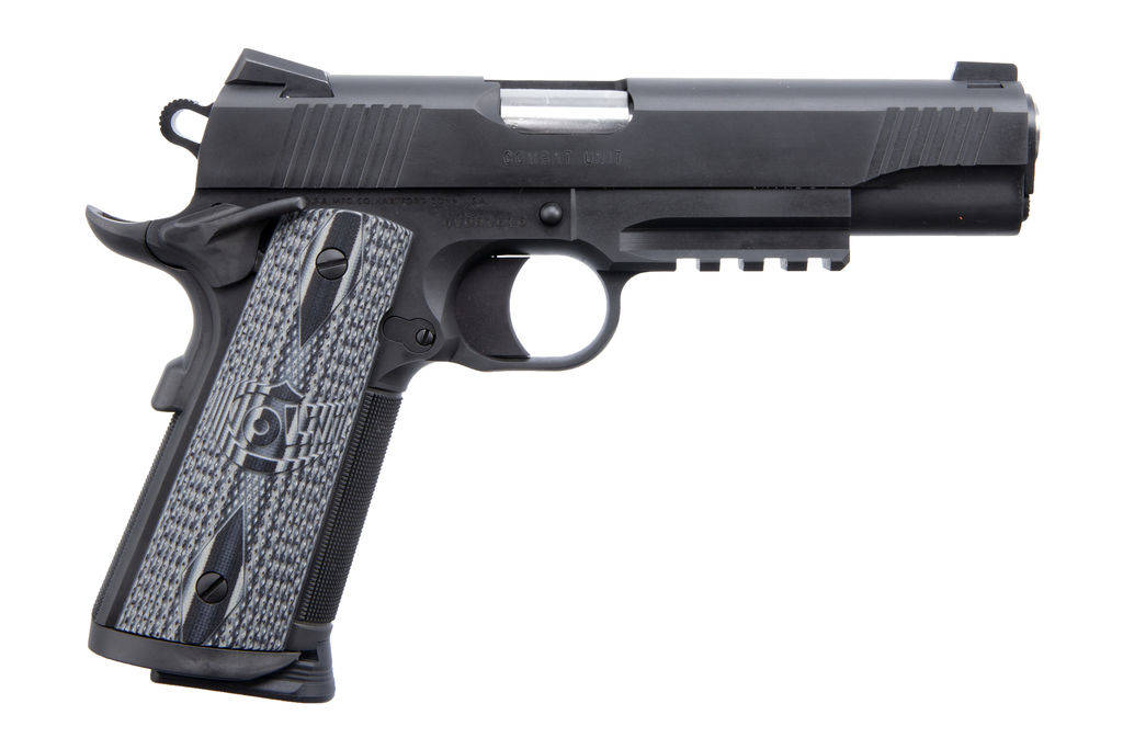 Colt CCU Rail Handgun 9mm Luger 9rd Magazine 5" Barrel Matte Black DLC Finish
