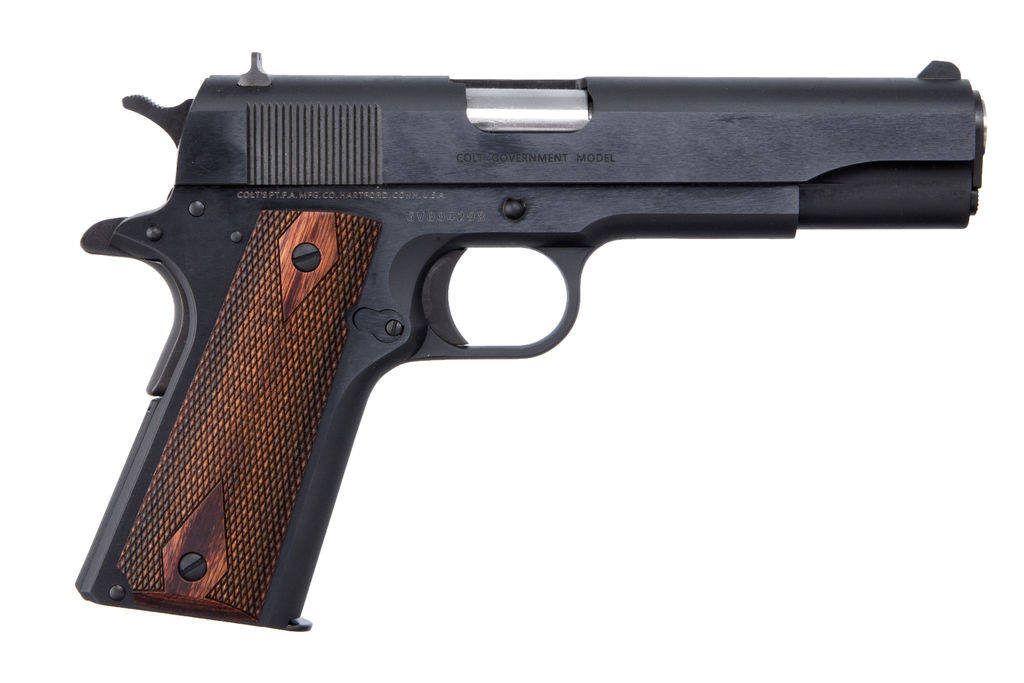 Colt Government Model Handgun .38 Super 9rd Magazine 5" Barrel Blued Finish