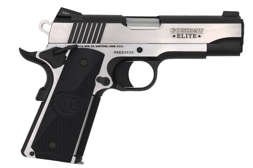Colt Combat Elite Commander Handgun 9mm Luger 8rd Magazine 4.25" Barrel Two-Tone Finish