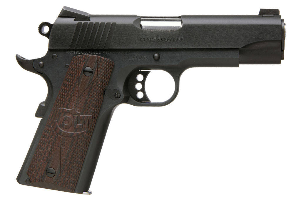 Colt Combat Commander Handgun 9mm Luger 9rd Magazine 4.25" Barrel Blued Finish