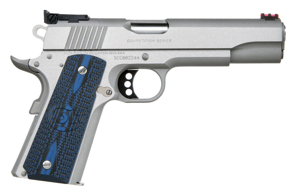 Colt Gold Cup Lite Handgun 9mm Luger 9rd Magazine 5" Barrel Stainless Finish G10 Grips
