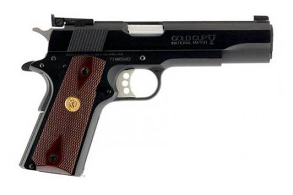 Colt Gold Cup National Match Handgun .38 Super 9rd Magazine 5" Barrel Blued Finish