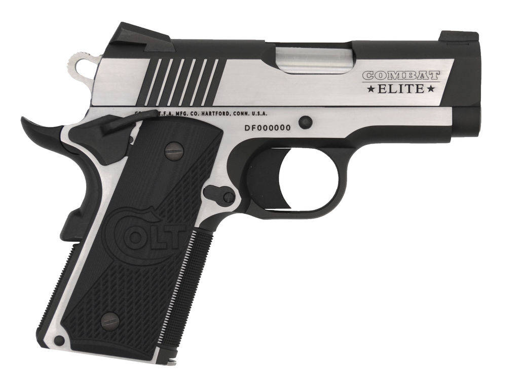Colt Combat Elite Defender Handgun .45 Auto 7rd Magazine 3" Barrel Two-Tone Finish