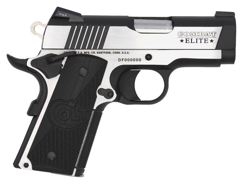 Colt Combat Elite Defender Handgun 9mm Luger 8rd Magazine 3" Barrel Two-Tone Finish