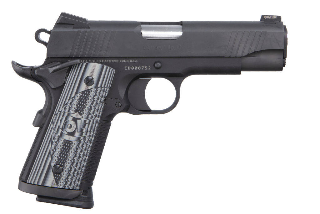 Colt CCU Concealed Carry Officers Handgun 9mm Luger 9rd Magazine 4.25" Barrel  Anodize\Black DLC Finish