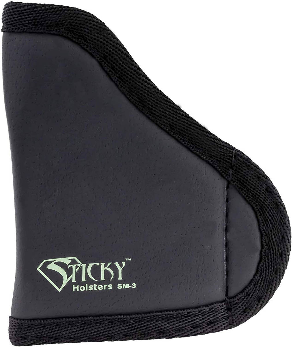 Sticky Holsters Small Sticky Pocket Holster for 2.75" Pocket 380s with Laser Black Ambi