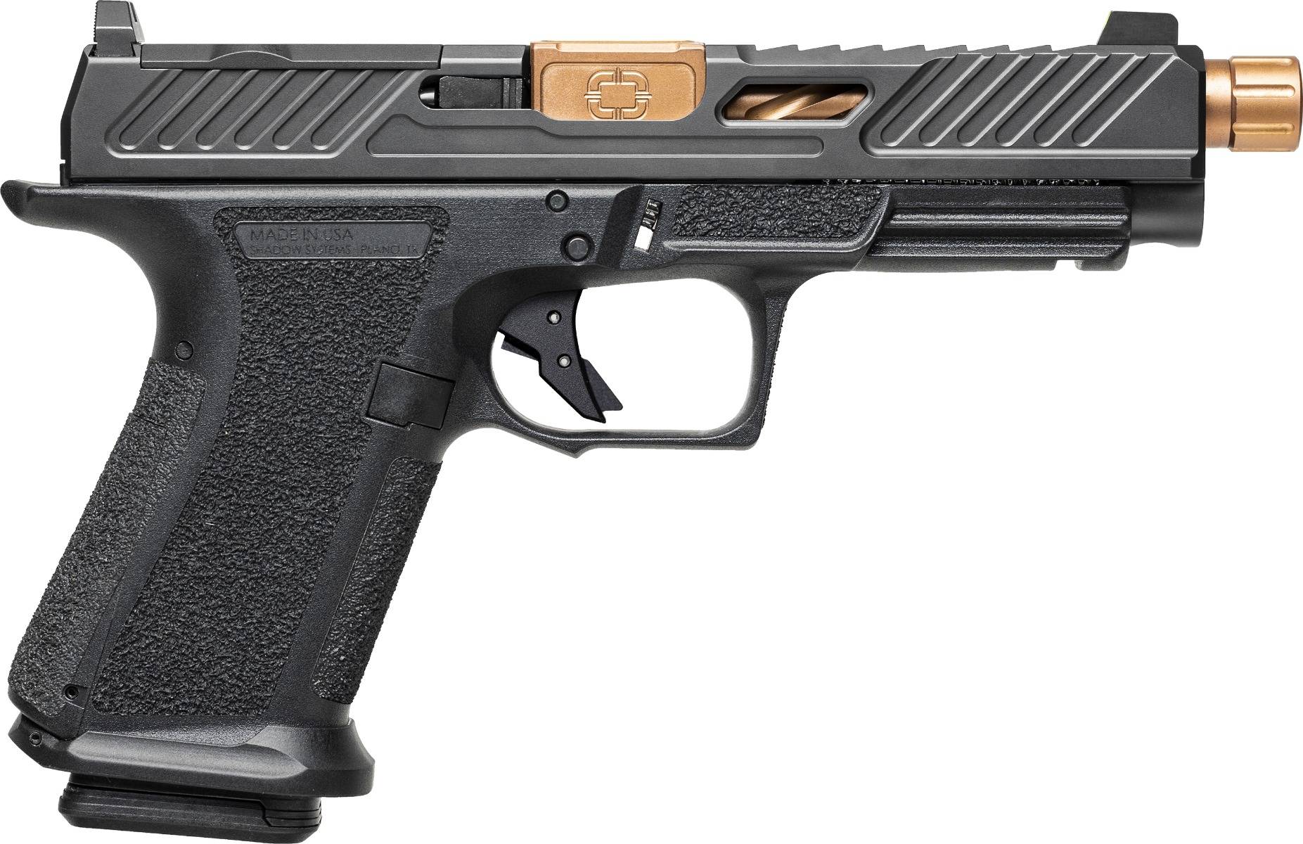 Shadow Systems Optics Ready MR920L Handgun 9mm Luger 15rd Magazine 5" Threaded Bronze Barrel Black Elite Slide