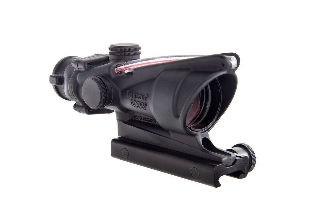 Trijicon ACOG BAC Rifle Scope with Sight 4x32mm Red Chevron .223 Matte with TA51 Mount