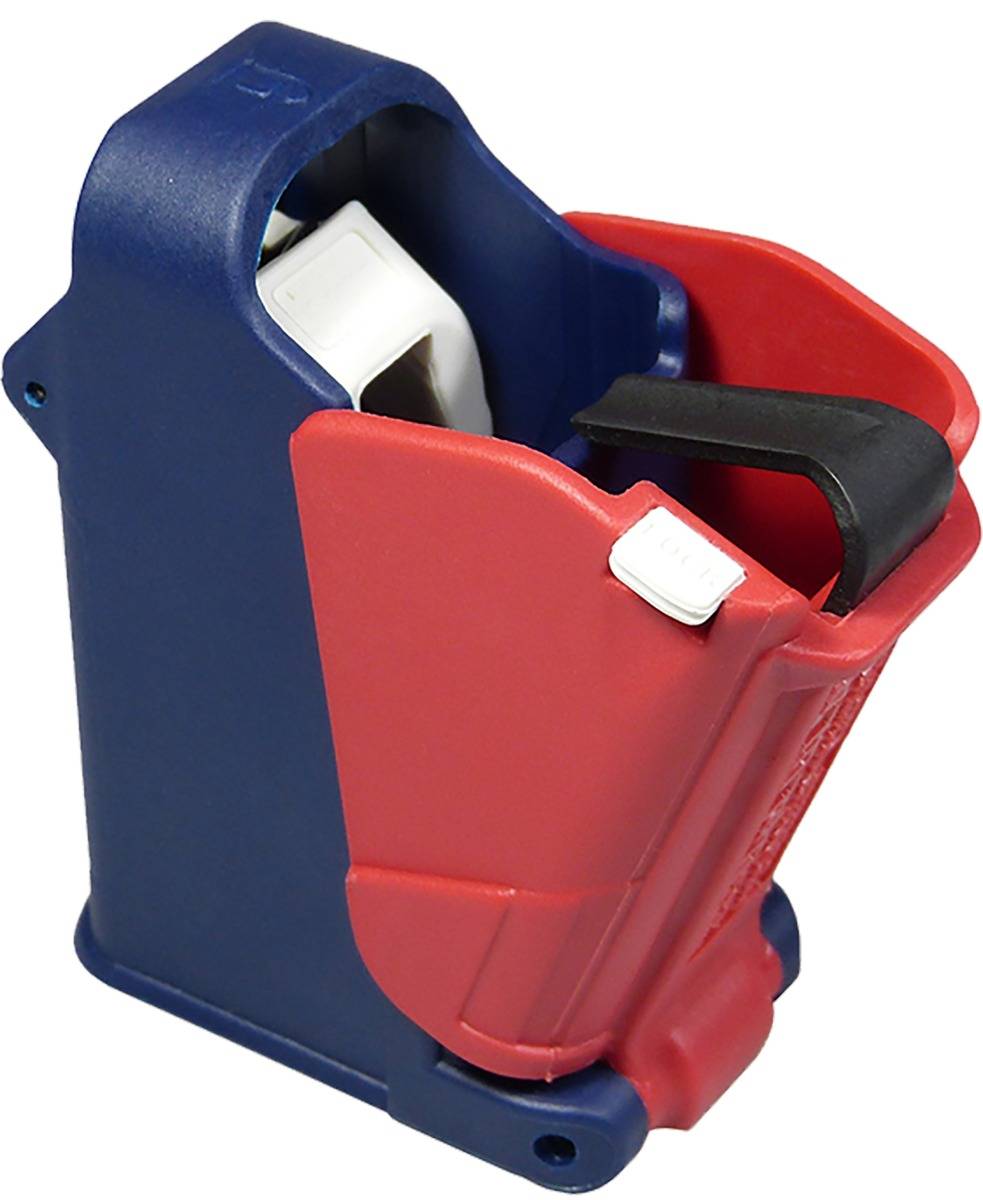 Maglula LULA Loader & Unloader 9mm Luger/.45 ACP Red White Blue