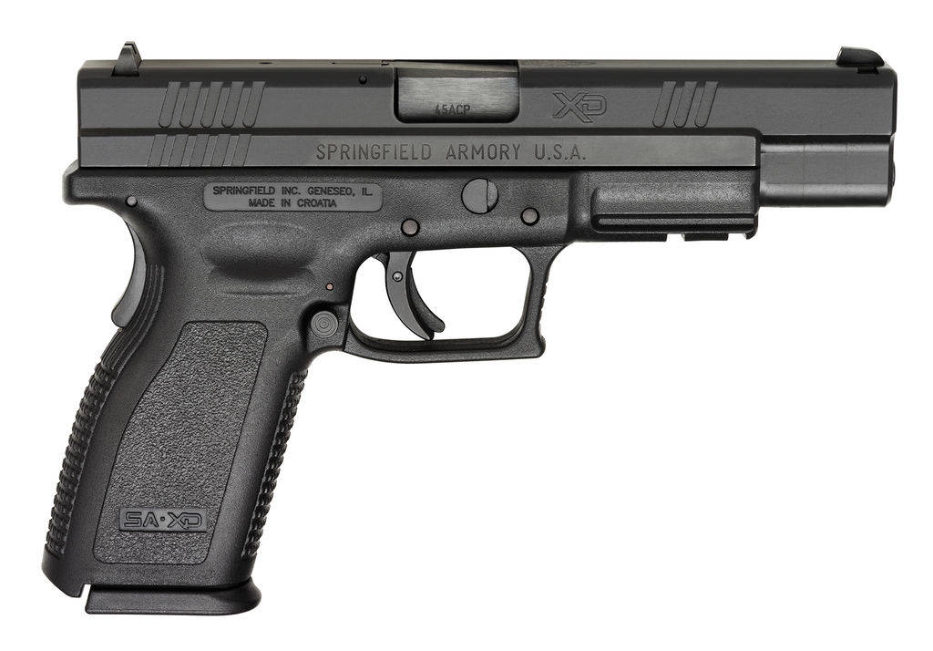 Springfield Armory XD 5" Tactical Model Handgun 45 ACP 10rd Magazine 5" Barrel Black Low Capacity