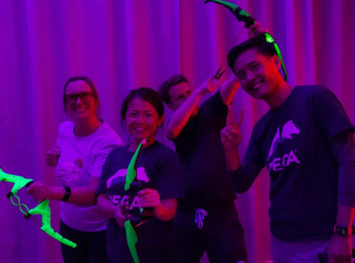 Hyperspace Neon Archery Tag