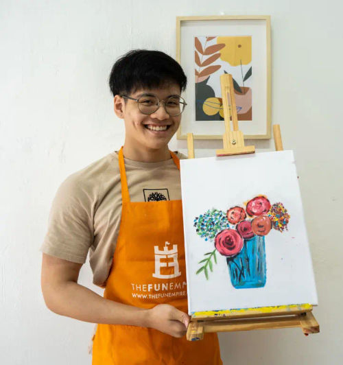 Individual Canvas Art Jamming Workshop - Best Simple Art Jamming Ideas Singapore