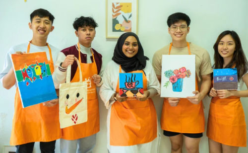 Artistic Group Jamming - Art Classes Singapore