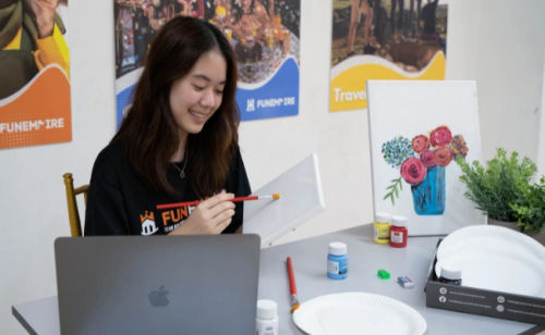 Virtual Art Jamming Workshop - Painting Class Singapore