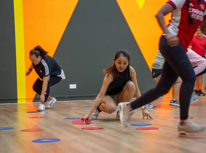 clients in a funsical:100 team building session in singapore