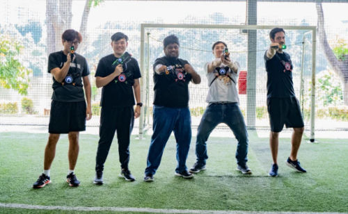 Elevate your team-building experience with action-packed laser tag games