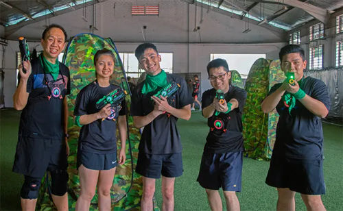 Unleash team spirit with intense laser tag battles in Singapore!