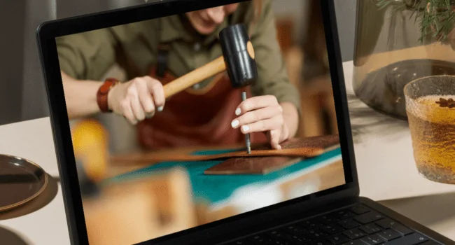 Virtual Non-Stitched Leather Crafting Package Singapore