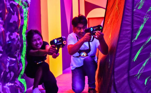 kids activities singapore - neon laser tag