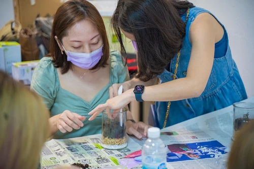 Terrarium Workshop – corporate team building activity in Singapore