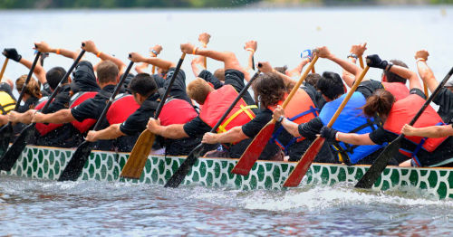 Dragon Boating - Best Singapore Outdoor Team Building