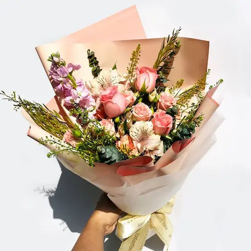 Hand bouquet - Plant Gifts Singapore (Credit: Far East Flora)