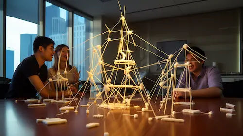 The Marshmallow Challenge - Best Simple Team Building Games Indoor Singapore