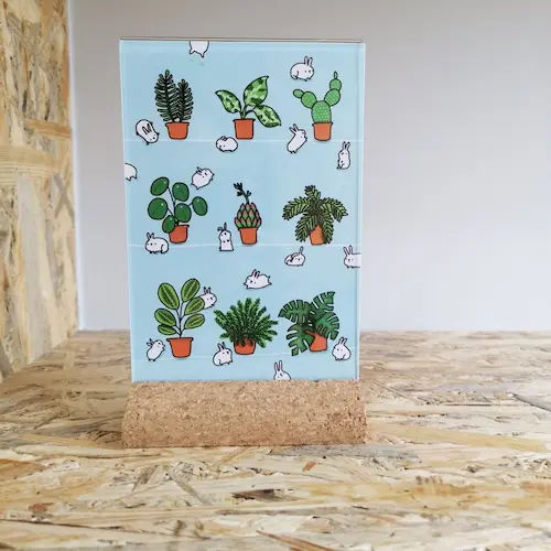 Rabbit Plants Postcard - Plant Gifts Singapore (Credit: Etsy)