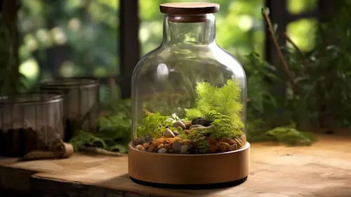 Wooden Base Terrarium - Terrarium Jar Singapore