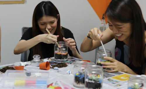 Terrarium Workshop Singapore - Best Team Bonding Activities Small Business Singapore