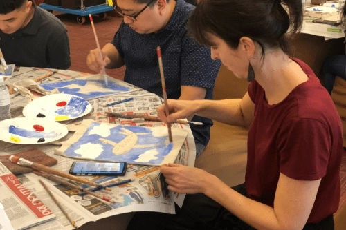 Tote Bag Art Jamming - Team Building Activities Singapore