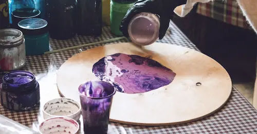 Abstract Acrylic Pouring - Best Simple Art Jamming Ideas Singapore