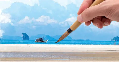 Coastal Paradise - Easy Paintings For Beginners Singapore