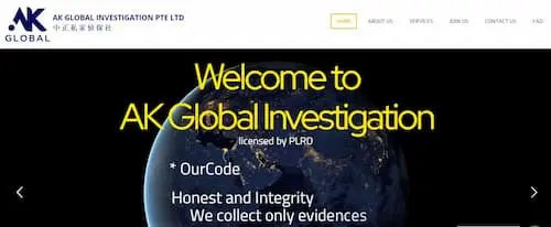 AK Global Investigation Pte Ltd  - Private Investigator Singapore 