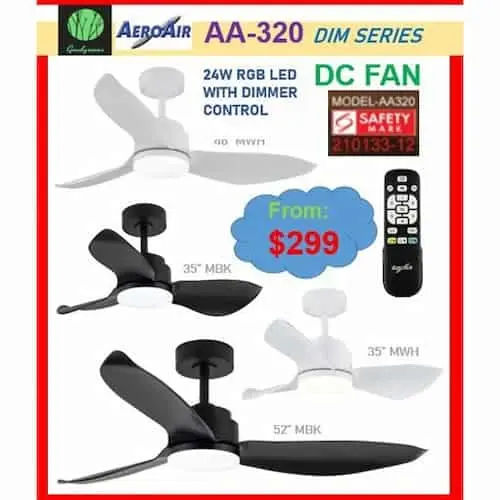 AMASCO Fanta 46 Inches DC Motor Ceiling Fan - Ceiling Fan Singapore