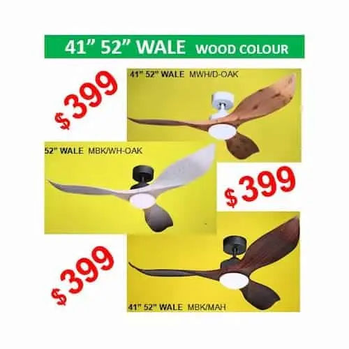 Amasco Wale 52 Inches Ceiling Fan - Ceiling Fan Singapore