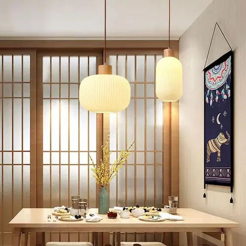 Ash Wood Designed Pendant Light - Pendant Light Singapore