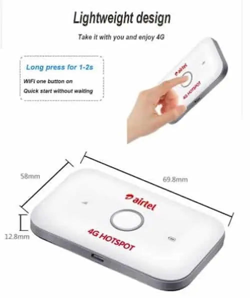 Huawei E5573CS-609 - Portable Wifi Singapore (Credit: Shopee Singapore)