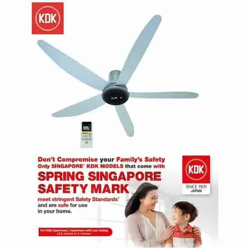 KDK T60AW DC Motor Ceiling Fan - Ceiling Fan Singapore