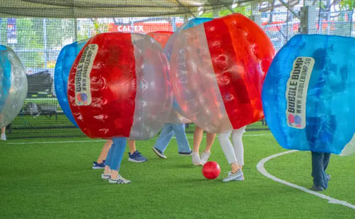 party games - bubble soccer